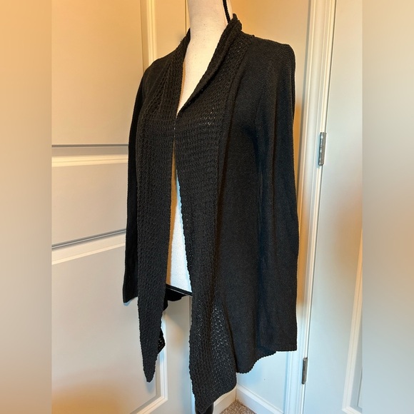 Vintage charcoal, gray cardigan, bohemian - Picture 1 of 4